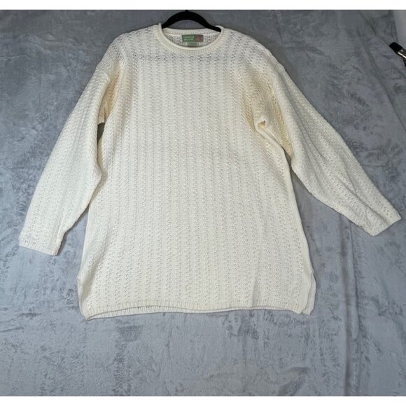 American Weekend womens Medium Vintage sweater office white - Picture 1 of 16